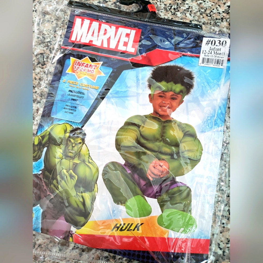 Hulk costume 12-24 months